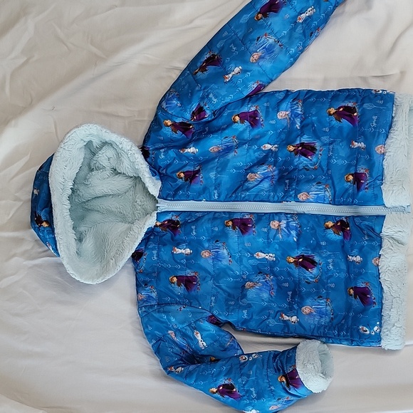 Frozen girls snow winter ski jacket sz 5-6 - Picture 3 of 11